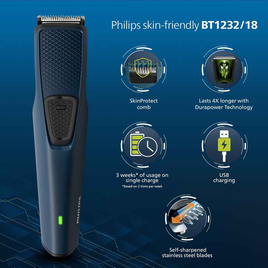 Philips Bt1232/18 Skinprotect Beard Trimmer