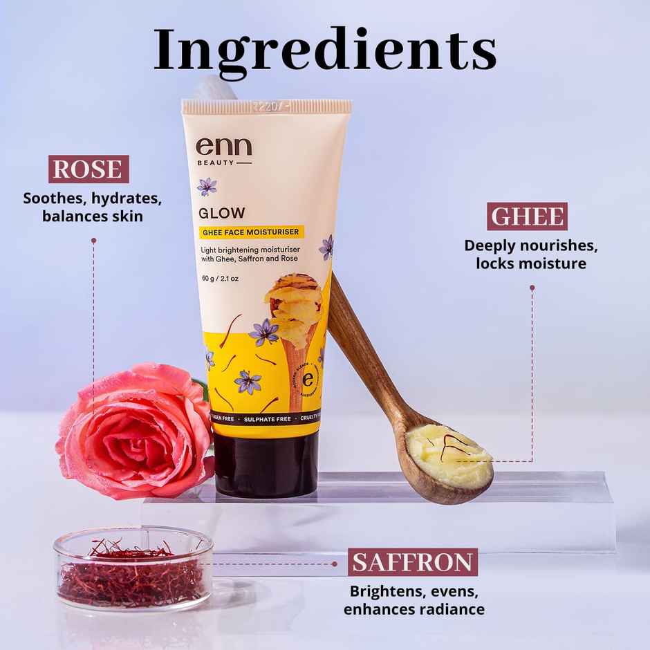 Enn Beauty Glow Oil Free Face Moisturizer With Goodness of Ghee