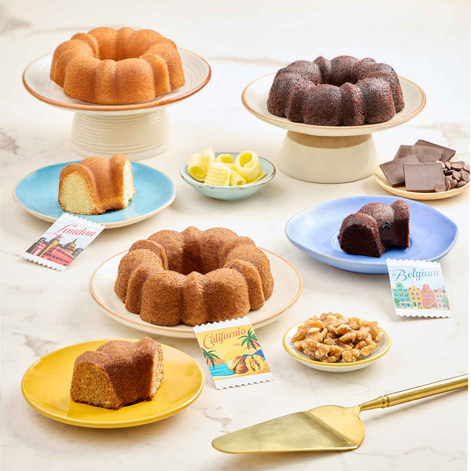 Baked Creation Banana Walnut Bundt Cake