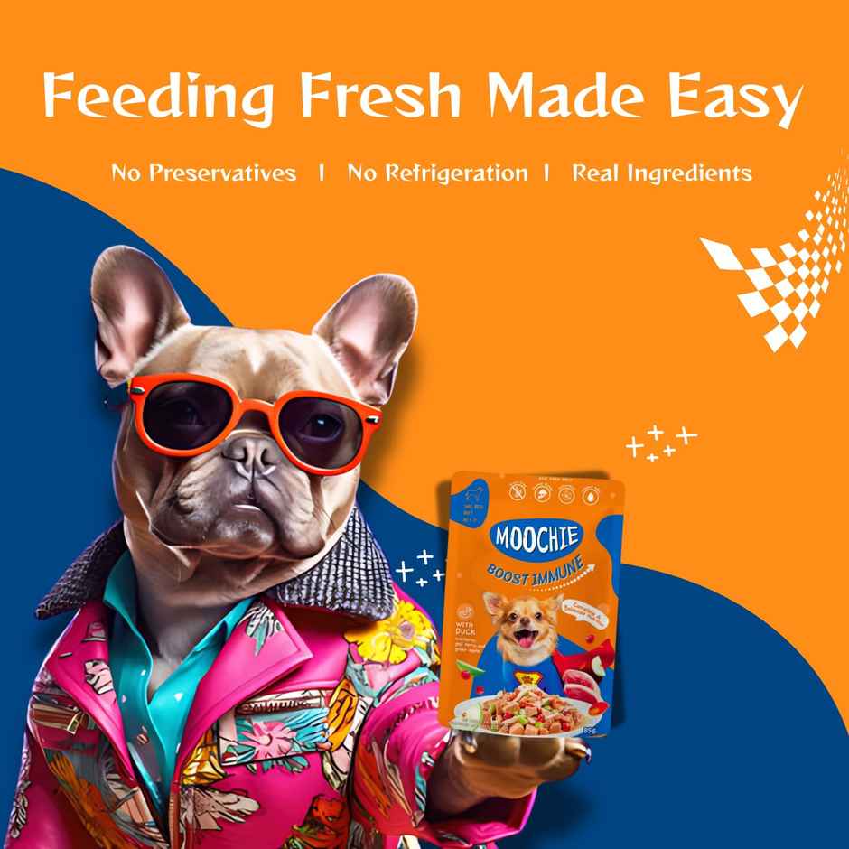 Moochie Dog Wet Food - Boost Immune - Casserole With Duck Gravy | Grain-Free