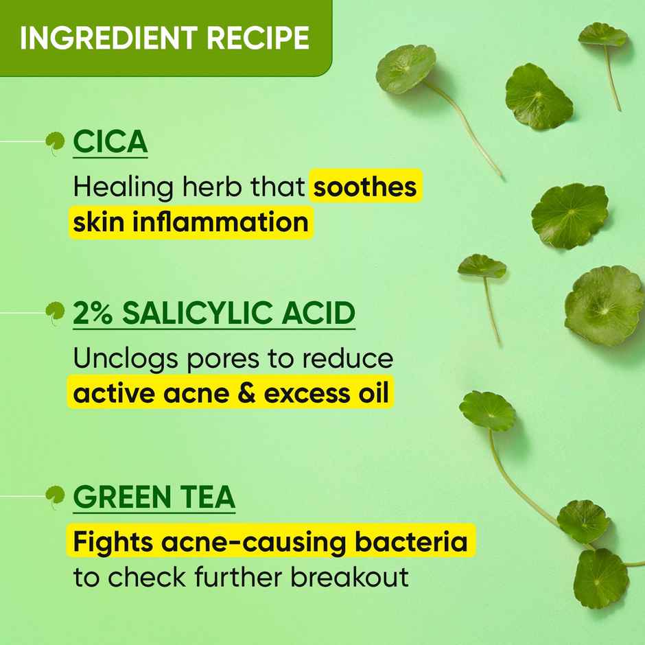 Dot & Key Cica Salicylic Face Wash With Tea Tree Oil For Oily Acne Prone Skin Combo