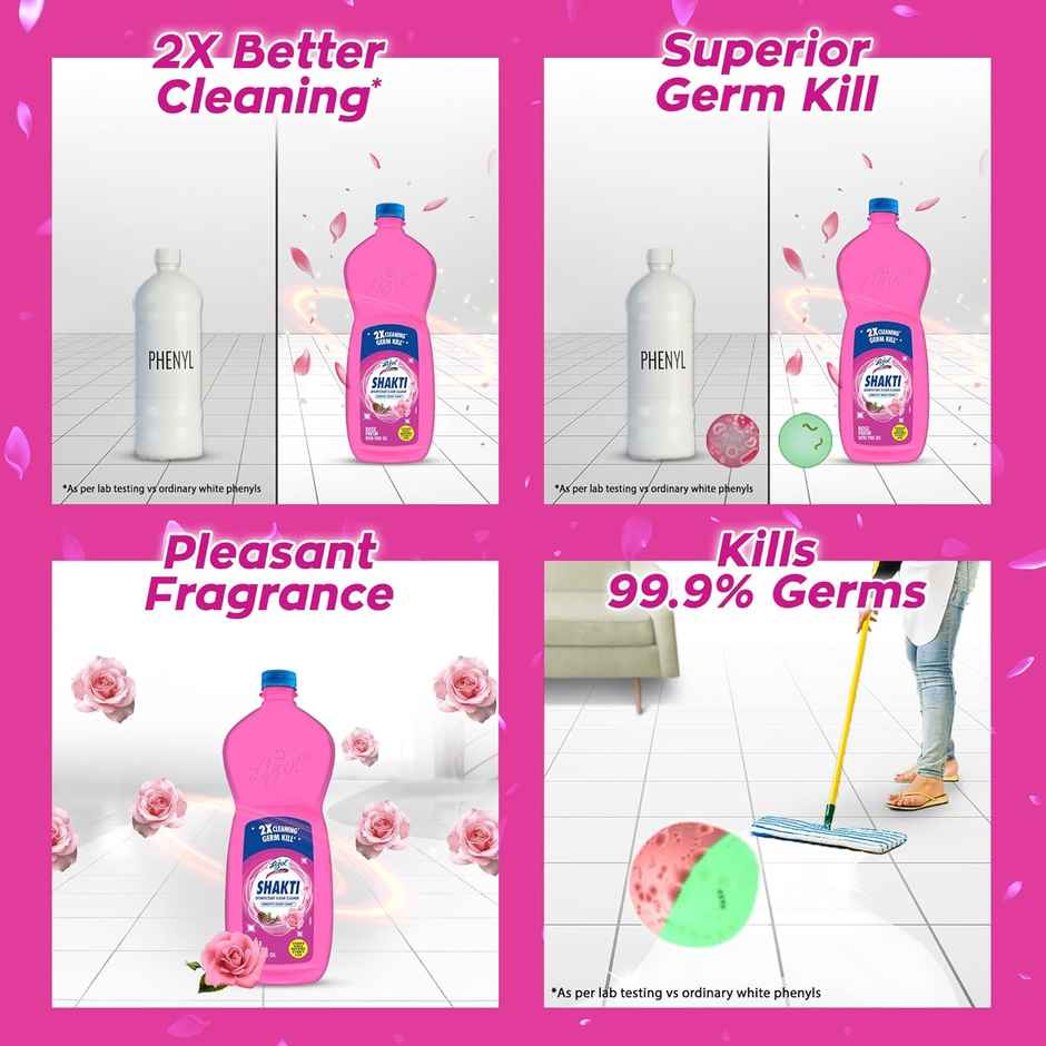 Lizol Rose Fresh Shakti Disinfectant Floor Cleaner Combo