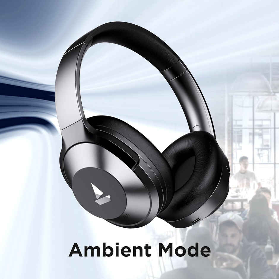 boAt Nirvanaa 751 ANC BT Over Ear Headphones w/ 65H Playtime & Hybrid ANC upto 33dB (Gunmetal Grey)