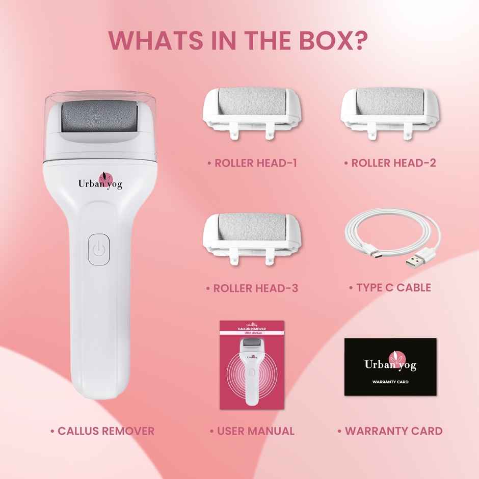 UrbanYog Electric Callus Remover 2 Speed Settings | 1200 mAh Battery