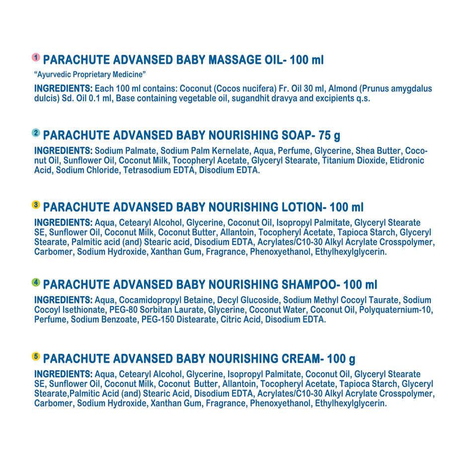 Parachute Advansed Baby Gift Pack with New Born Baby essentials