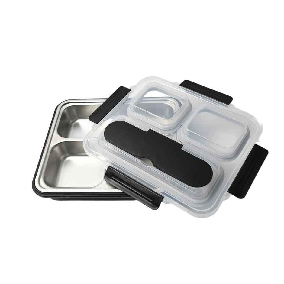 Femora High Steel Container Rectangle Thali Lunch Box For Office ...