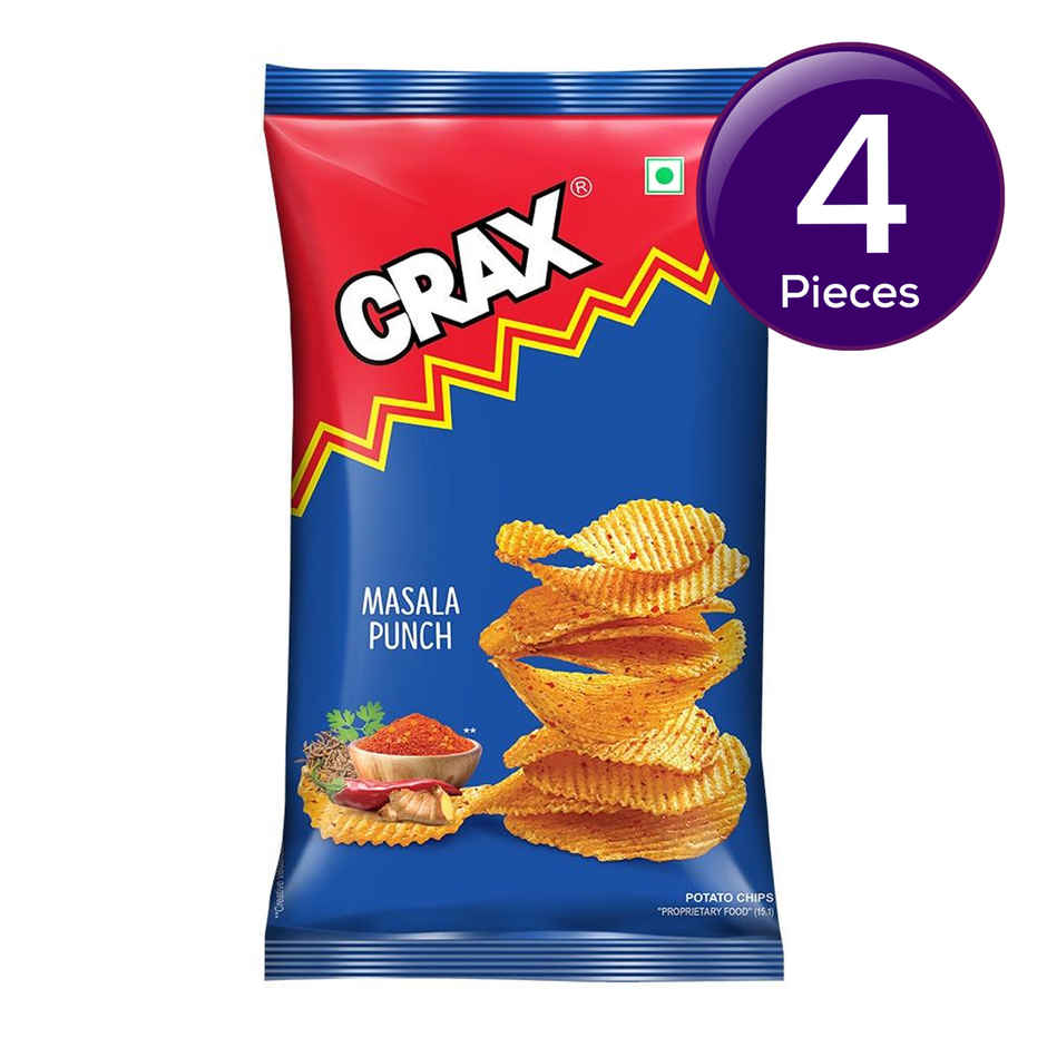 Crax Masala Punch Potato Chips Snacks Combo