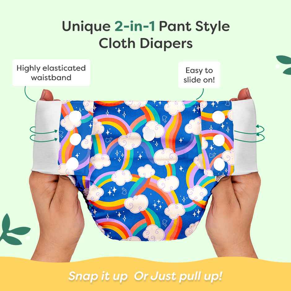SuperBottoms UNO Pull-up Pant Style Diaper | Cloth Diaper for Babies | 3M-3Y