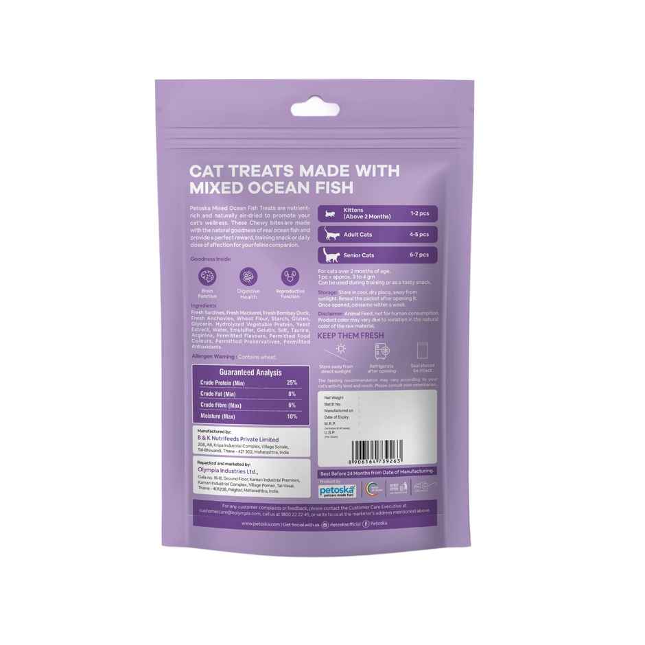 Petoska Mixed Ocean Fish Cat Treat Combo