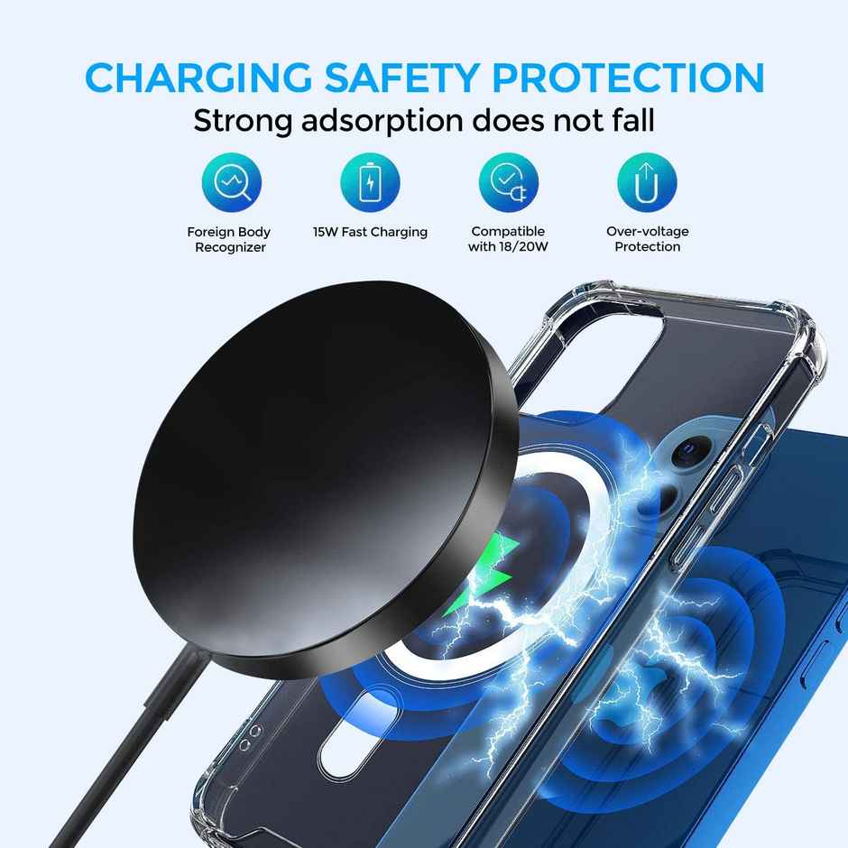 Unigen Magtec 100 Magnetic Wireless Charger | Magsafe 15W Fast Charging - Black