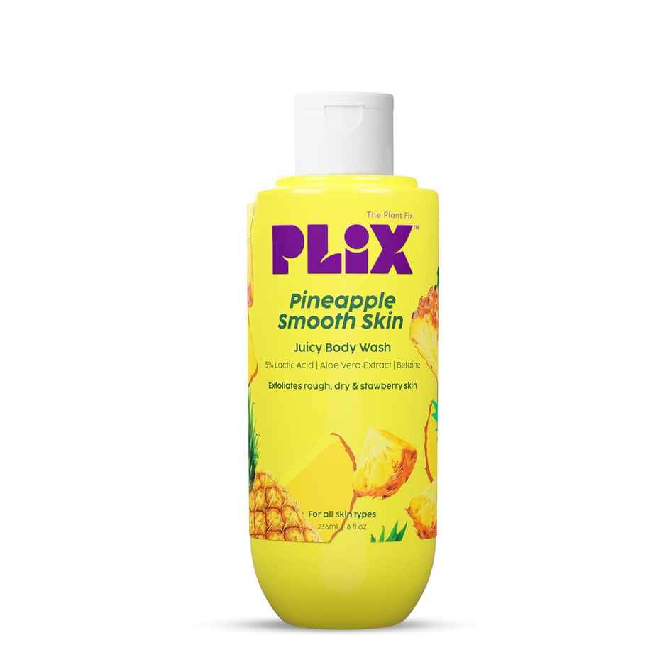 Plix The Plant Fix Pineapple 5% Lactic Acid Exfoliating Body Wash | For Tan Free - Brighter Skin