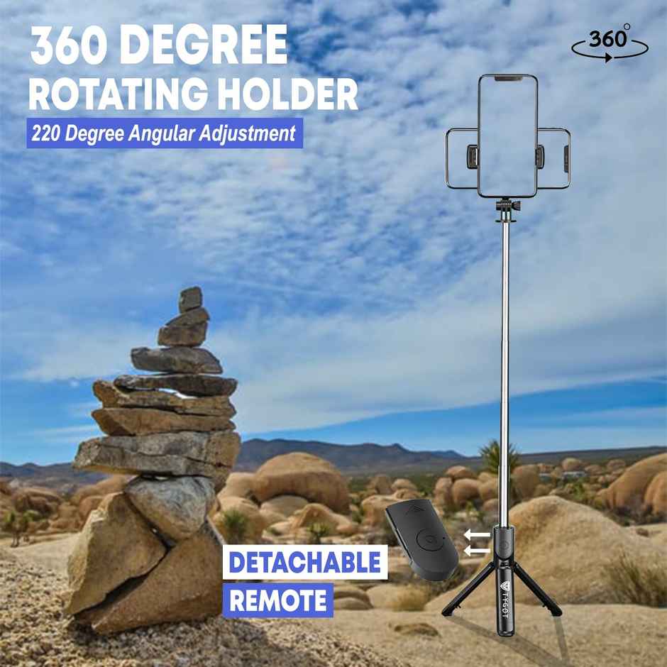 Tygot Bluetooth Extendable Selfie Stick,  3-in-1 multifunctional selfie stick