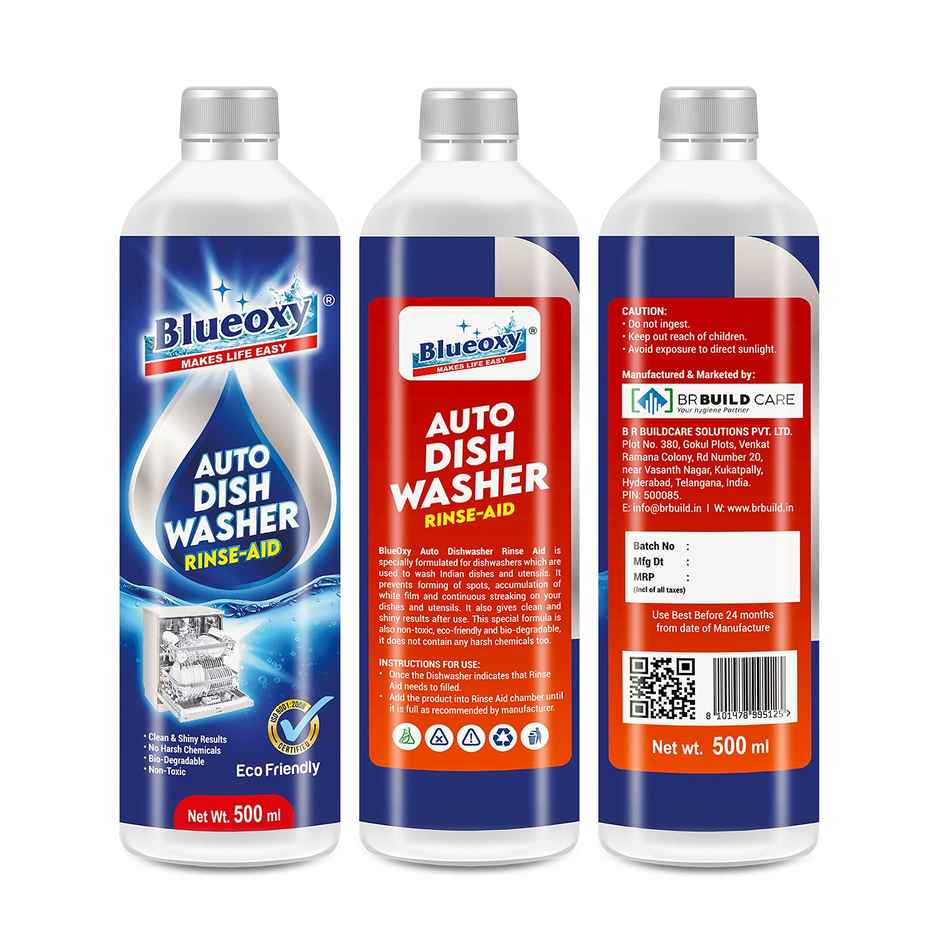 Blueoxy Auto Dishwasher Rinse Aid Liquid