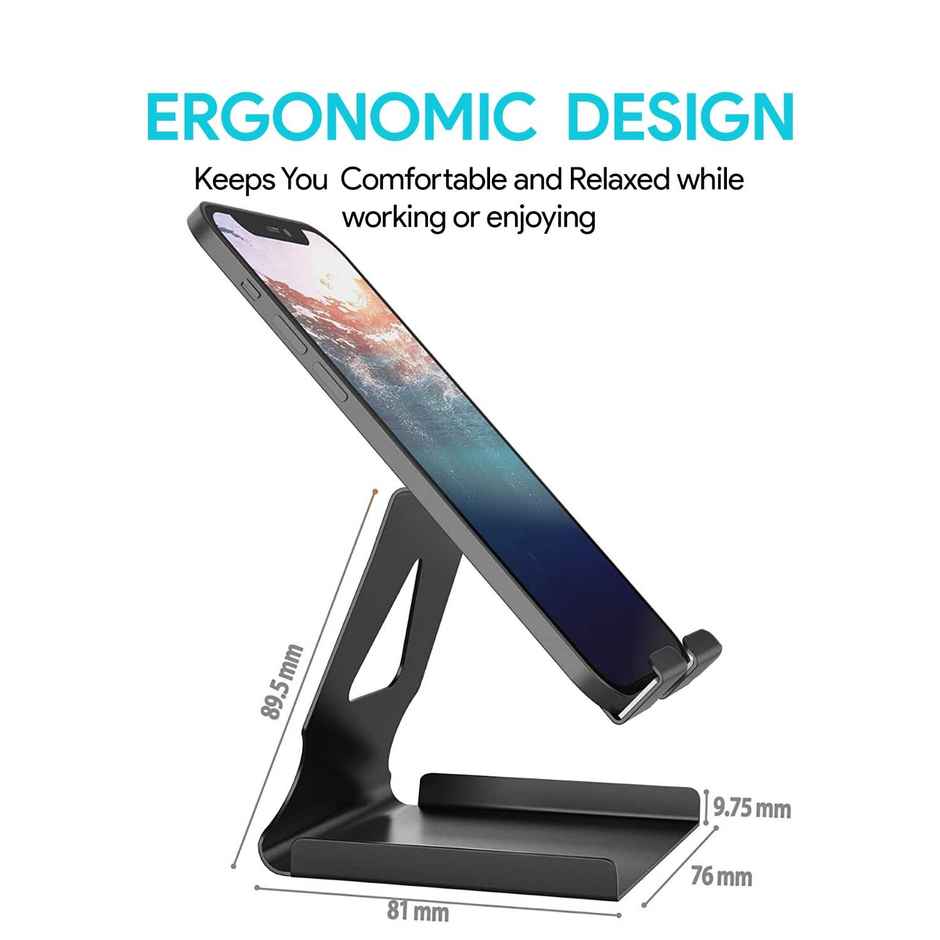 Amkette Metal Phone Stand-Black