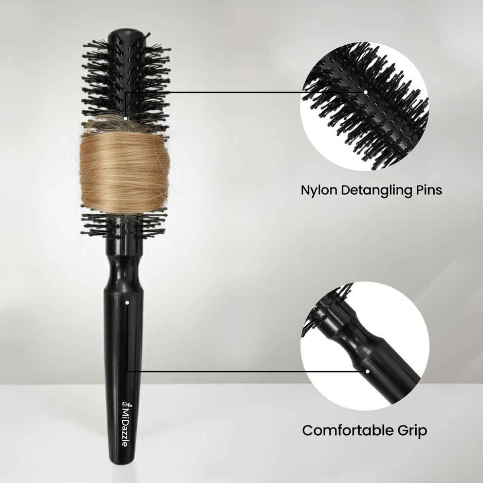Midazzle Round Hair Brush for Curls, Volume & Waves Blow Dry | Assorted
