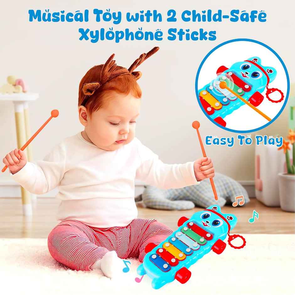 Mommers Xylophone Musical Educational Toy for Kids | 1-3 Year Old I Toddlers | 2-in-1 Piano