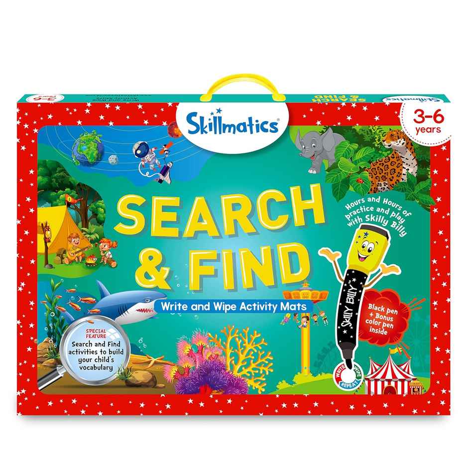 Skillmatics Search & Find Reusable Activity Mats Learning Game (3 - 6 Years)