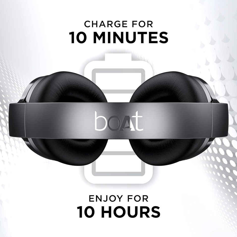 boAt Nirvanaa 751 ANC BT Over Ear Headphones w/ 65H Playtime & Hybrid ANC upto 33dB (Gunmetal Grey)