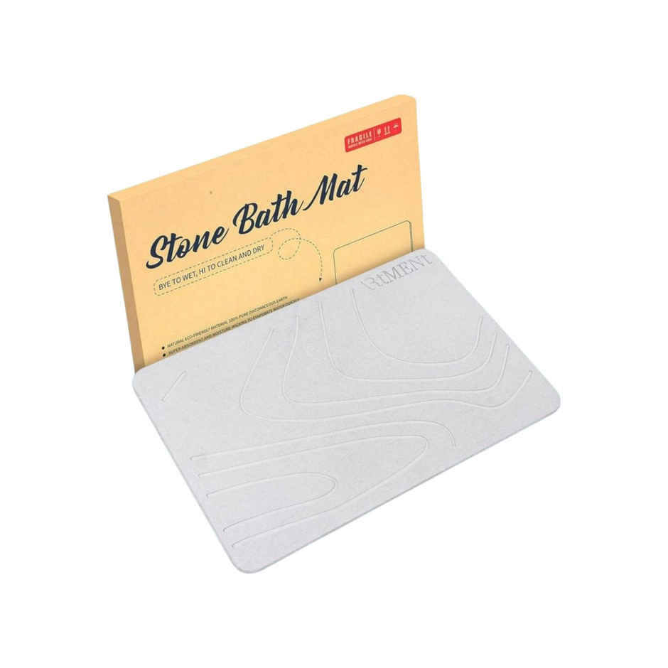 The Artment Non-Slip Super Absorbent Diatomaceous Earth Stone Bath Mat For Home Decor