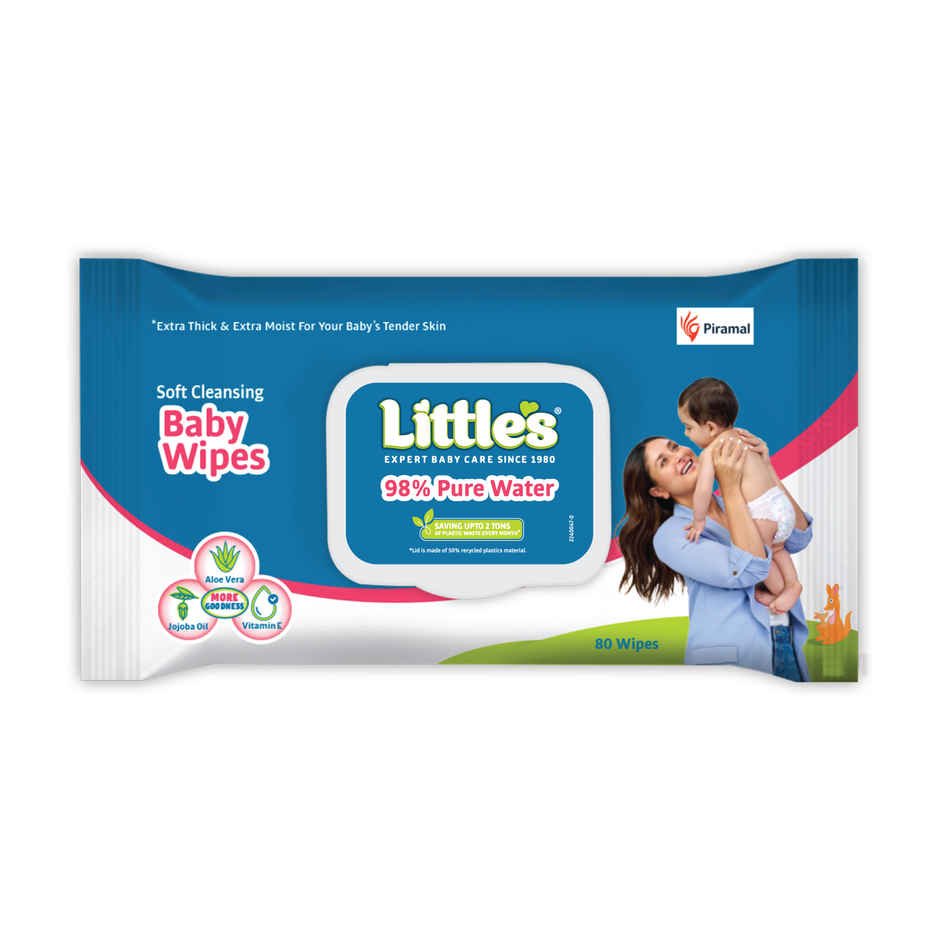 Littles Expert Baby Care Little's Soft Cleansing Baby Wipes Lid