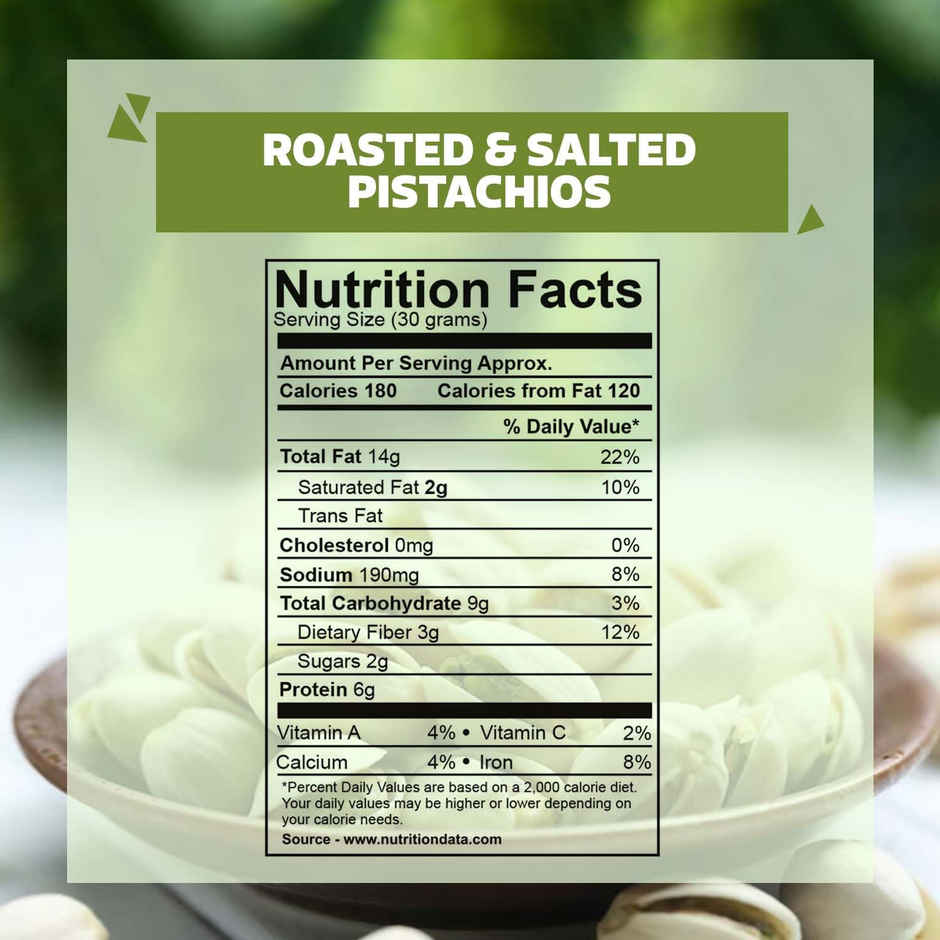 Wonderland Foods Roasted & Salted Pistachios