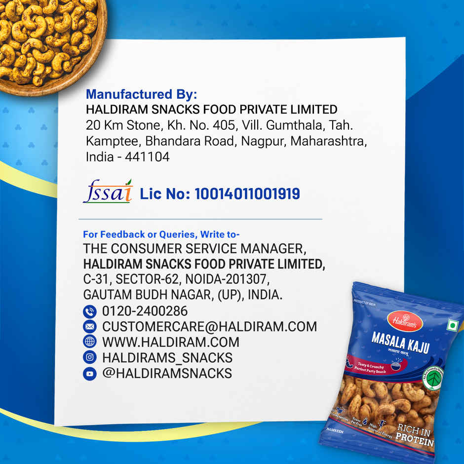 Haldiram's Nagpur Masala Kaju | Spiced & Nutty