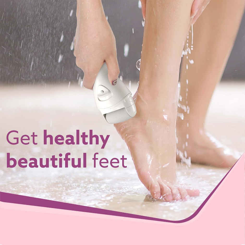 Agaro Callus Remover With 3 Interchangeable Head Rollers, Foot Scrubber For Callus & Dead Skin