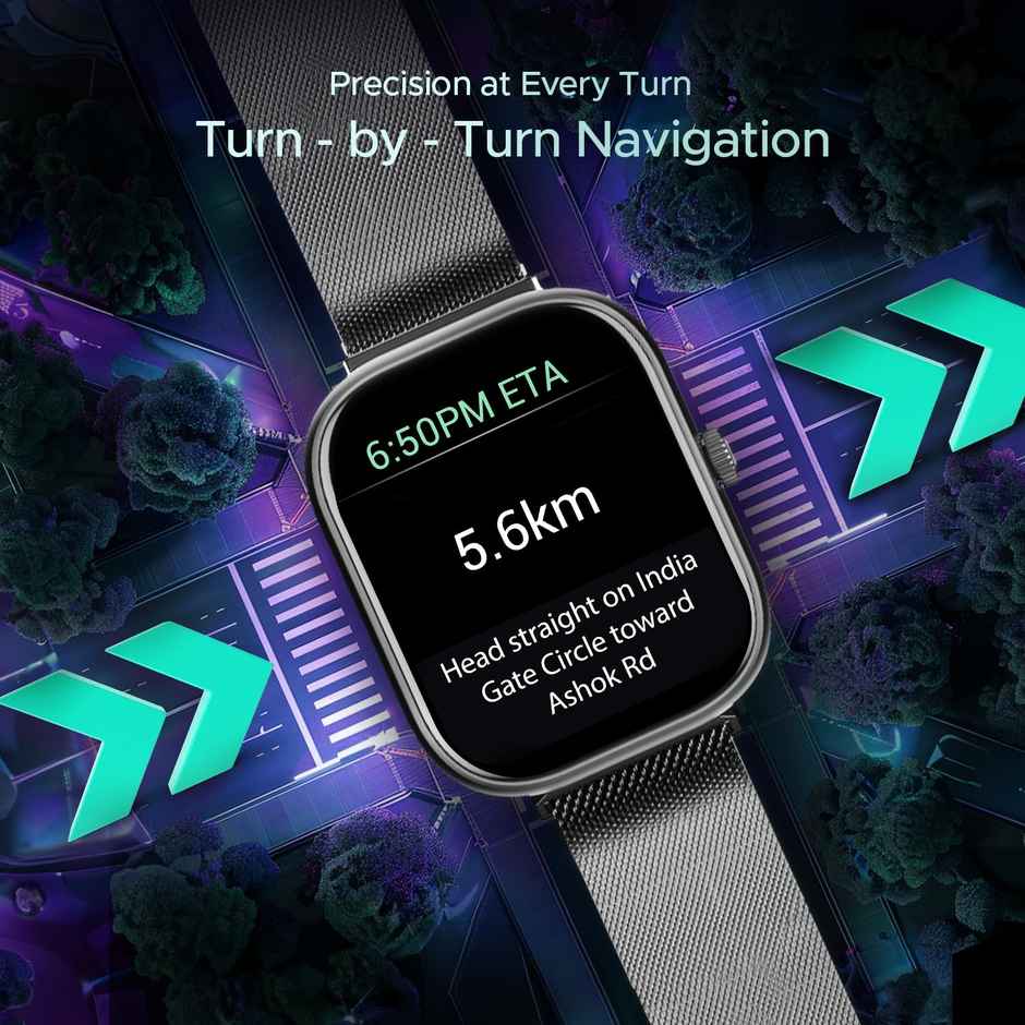 boAt Wave Sigma 3 Smart Smartwatch | 2.01" Display | BT Calling - Metal Grey