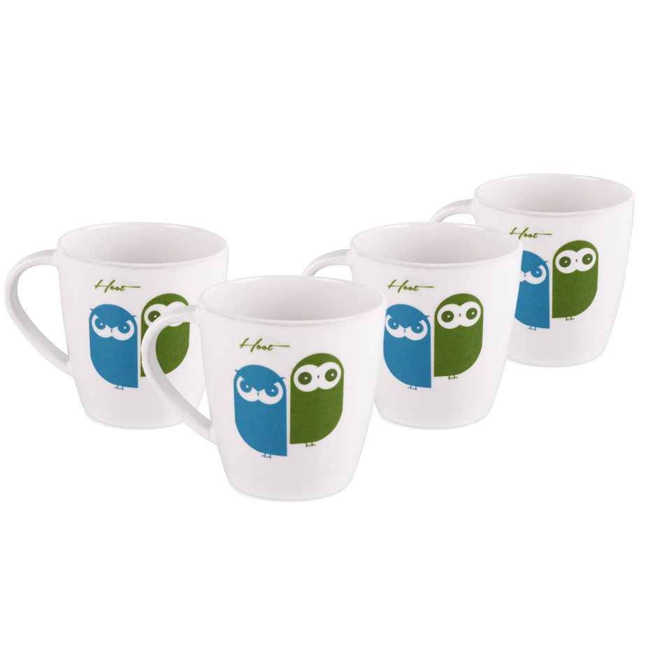 Cello Melamine Joycee Mugs 200ml | Set of 4 (Colour May Vary)