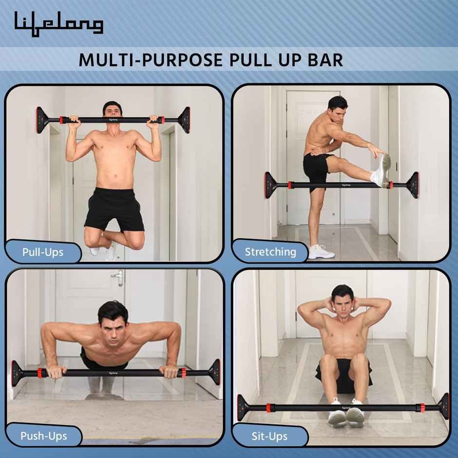 Lifelong Adjustable Pull-Up Bar for Home Workout | 65-75 cm