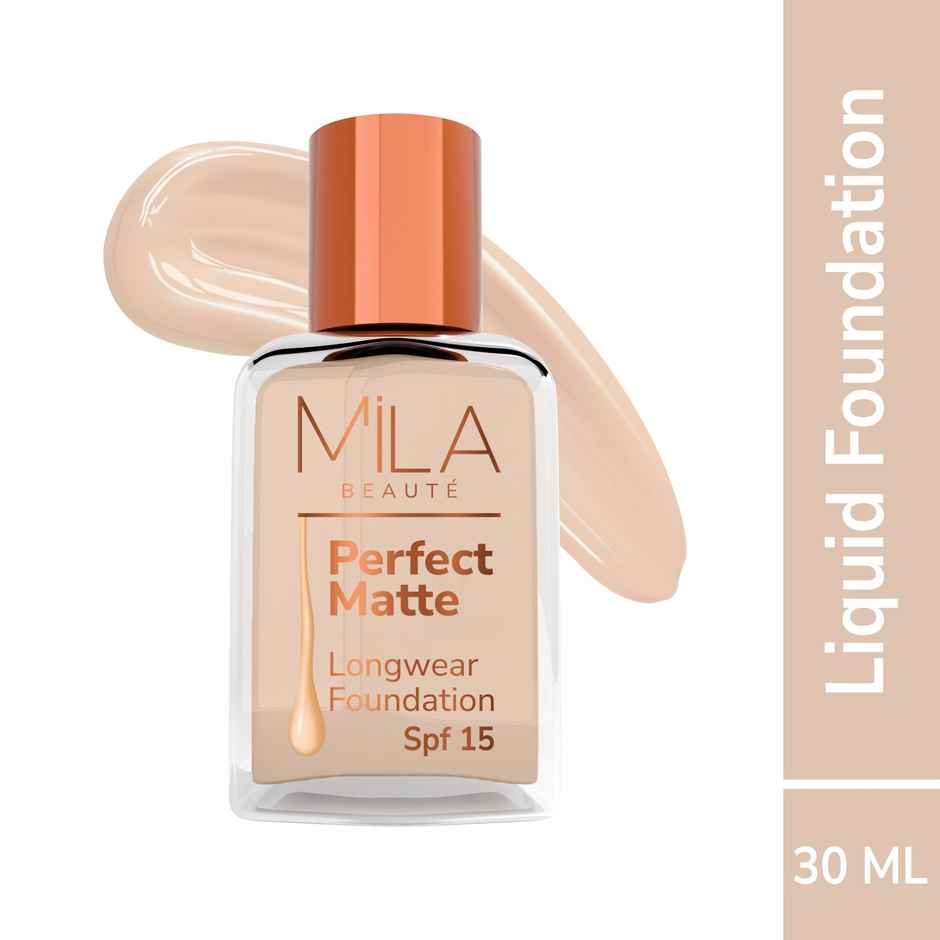 Mila Beaute Perfect Matte Foundation Lightweight & SPF15 - Blush