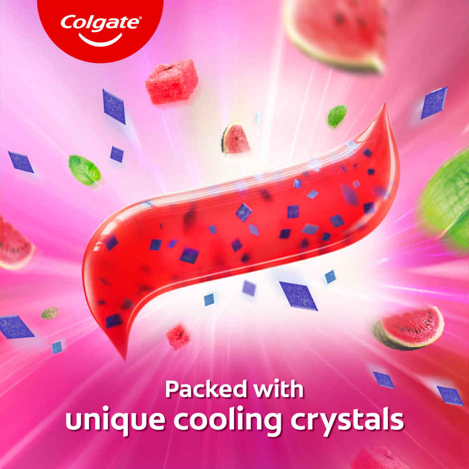 Colgate MaxFresh Watermelon Blast Gel Toothpaste with Cooling Crystals, Ultrafreeze Technology