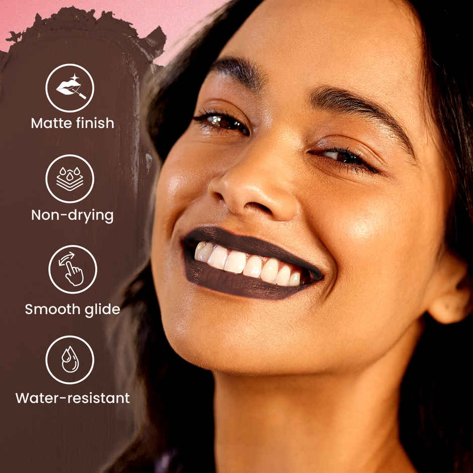 Swiss Beauty Pure Matte Lipstick | 227 Coffee