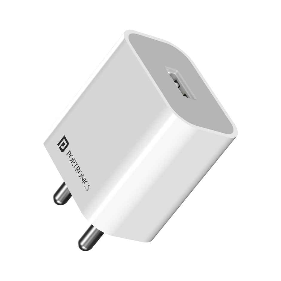 Portronics charging adpater (With USB port, 12W)