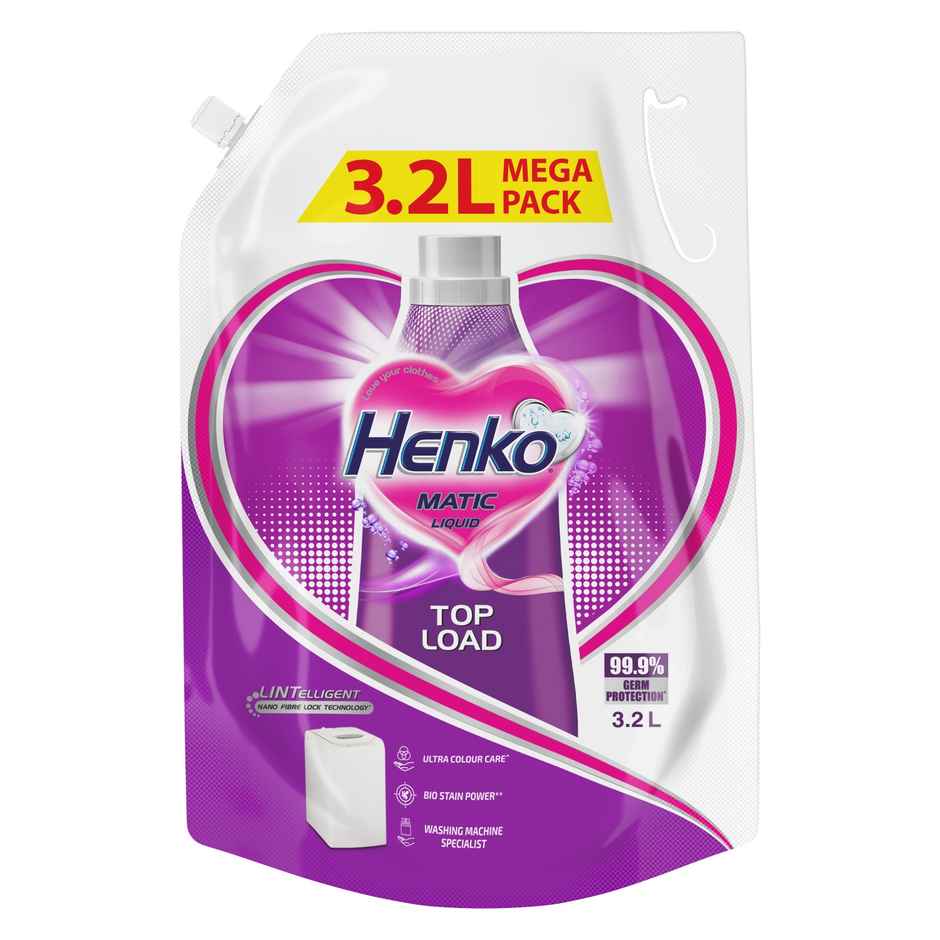 Henko Matic Top Load Detergent Liquid Refill Pouch