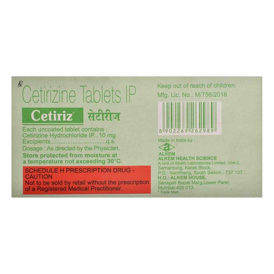Cetiriz Tablet