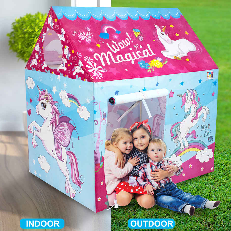 ITOYS Unicorn Play Tent | Pink & Blue