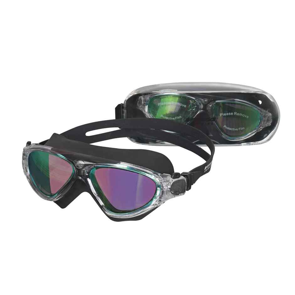 Viva Unicorn Professional Players Swimming Goggles | Anti-Fog, Uv Protection | 1 Piece Mirror Lens