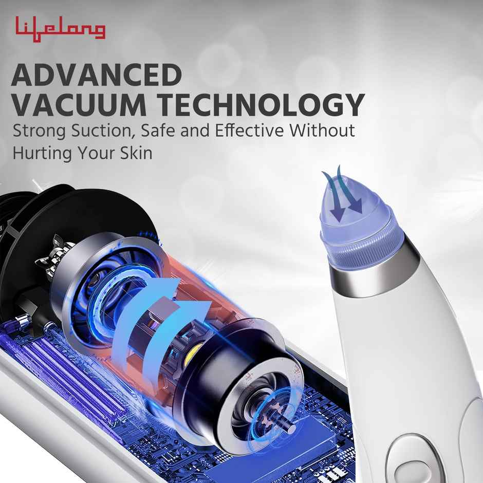 Lifelong Blackhead Remover With Attachments, Acne Pore Cleaner, Skin Cleaner, Pimple Removal Tool