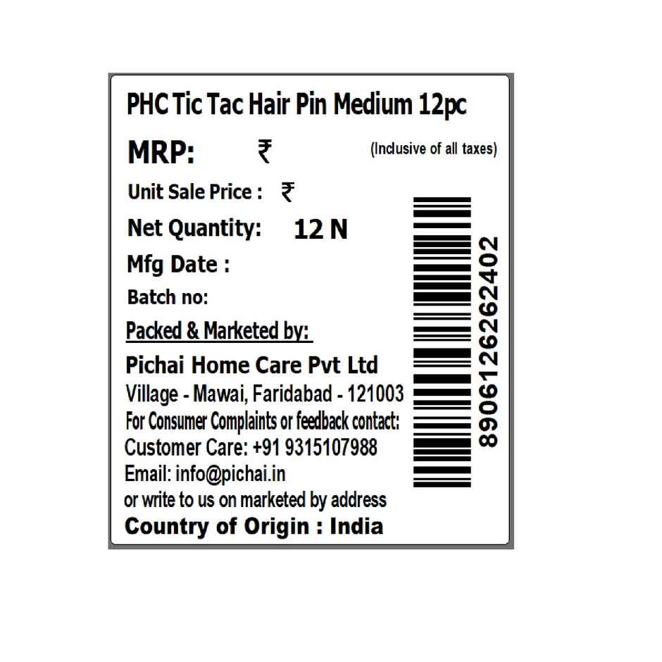Pichai Tic Tac Hair Pin Medium