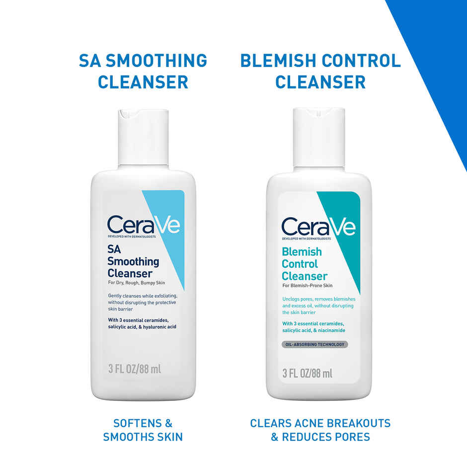 CeraVe Blemish Control Cleanser Face Wash With 2% Salicylic Acid & Niacinamide For Acne-Prone Skin