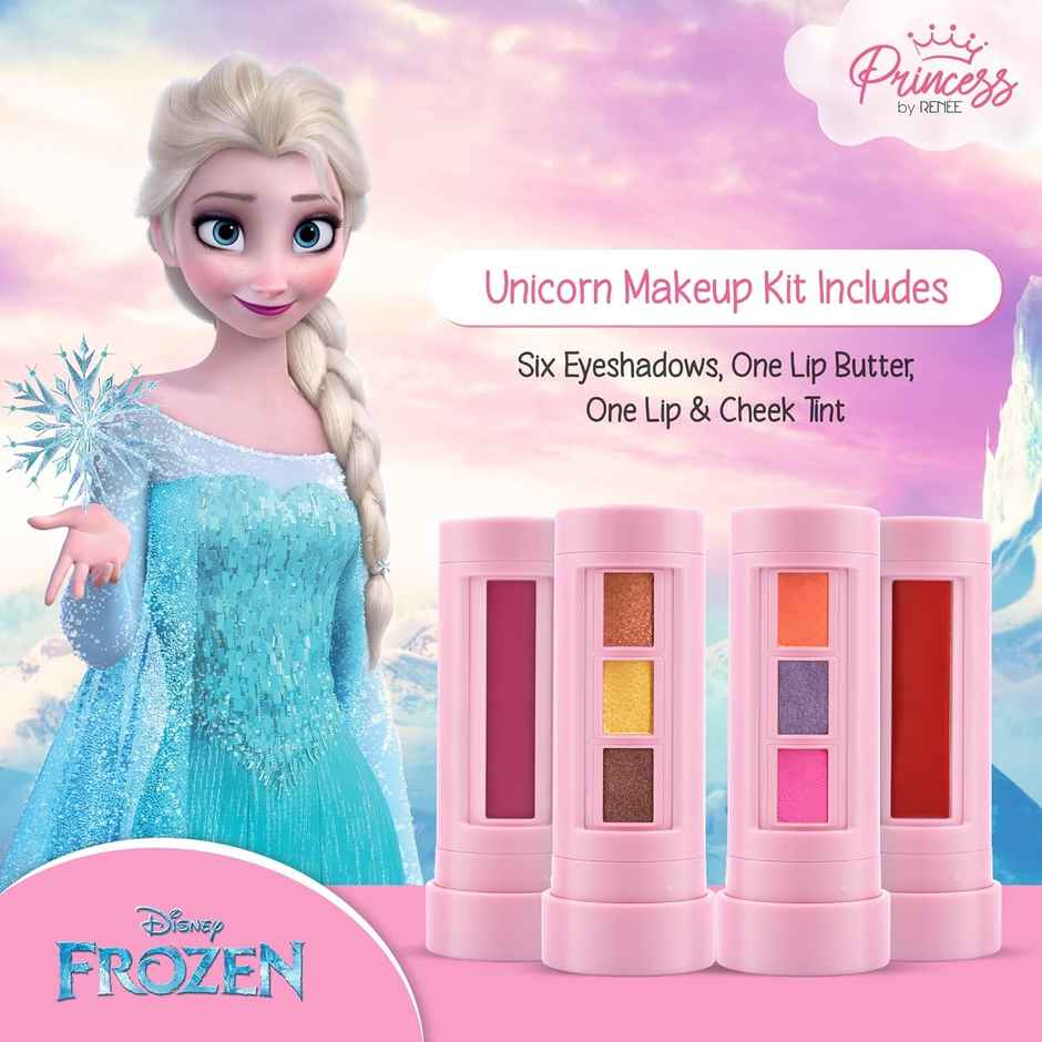 Princess By RENEE Disney Frozen Elsa Unicorn Makeup Kit | Kids Fantasy Makeup Set