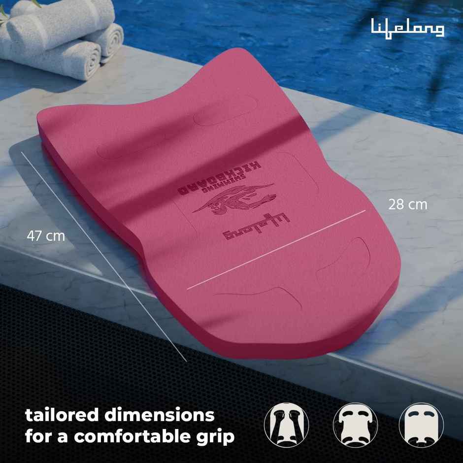 Lifelong Kids Kickboard Floater for Swimming Training | Pink