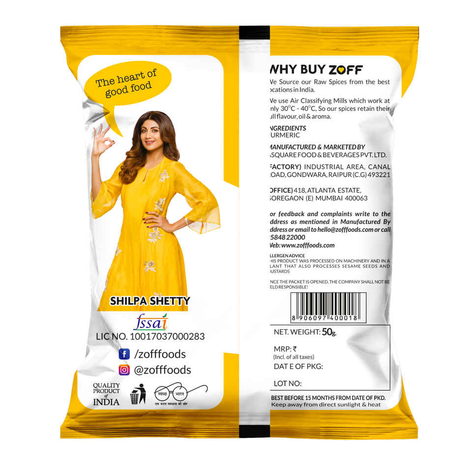 ZOFF Foods Turmeric - Haldi Powder