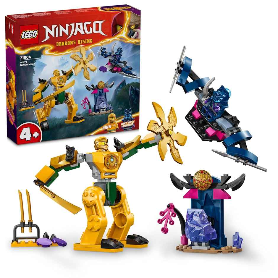 Legi Ninjago Arin’s Battle Mech Ninja Toy Set (104 Pieces)