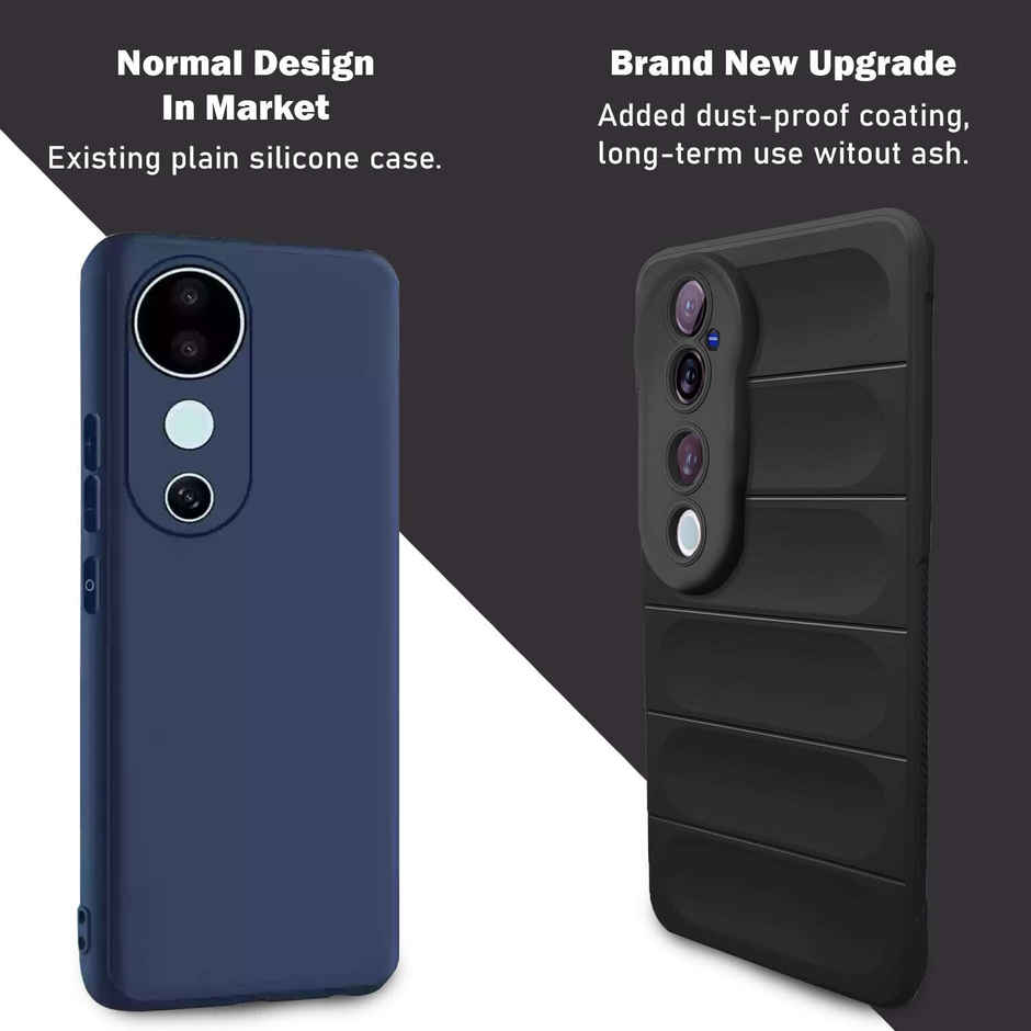 Artistque Case For Vivo V40 / V40 Pro / T3 Ultra 5g Back Cover | Liquid Stripe Cover Silicone