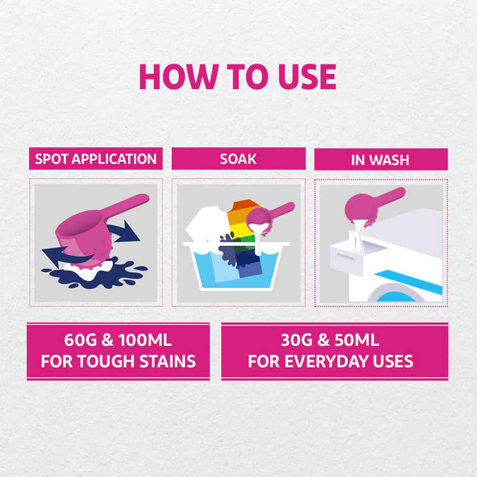 Surf Excel Matic Liquid Detergent for Top Load & Vanish Liquid Stain Remover & Detergent Booster For Clothes | Combo