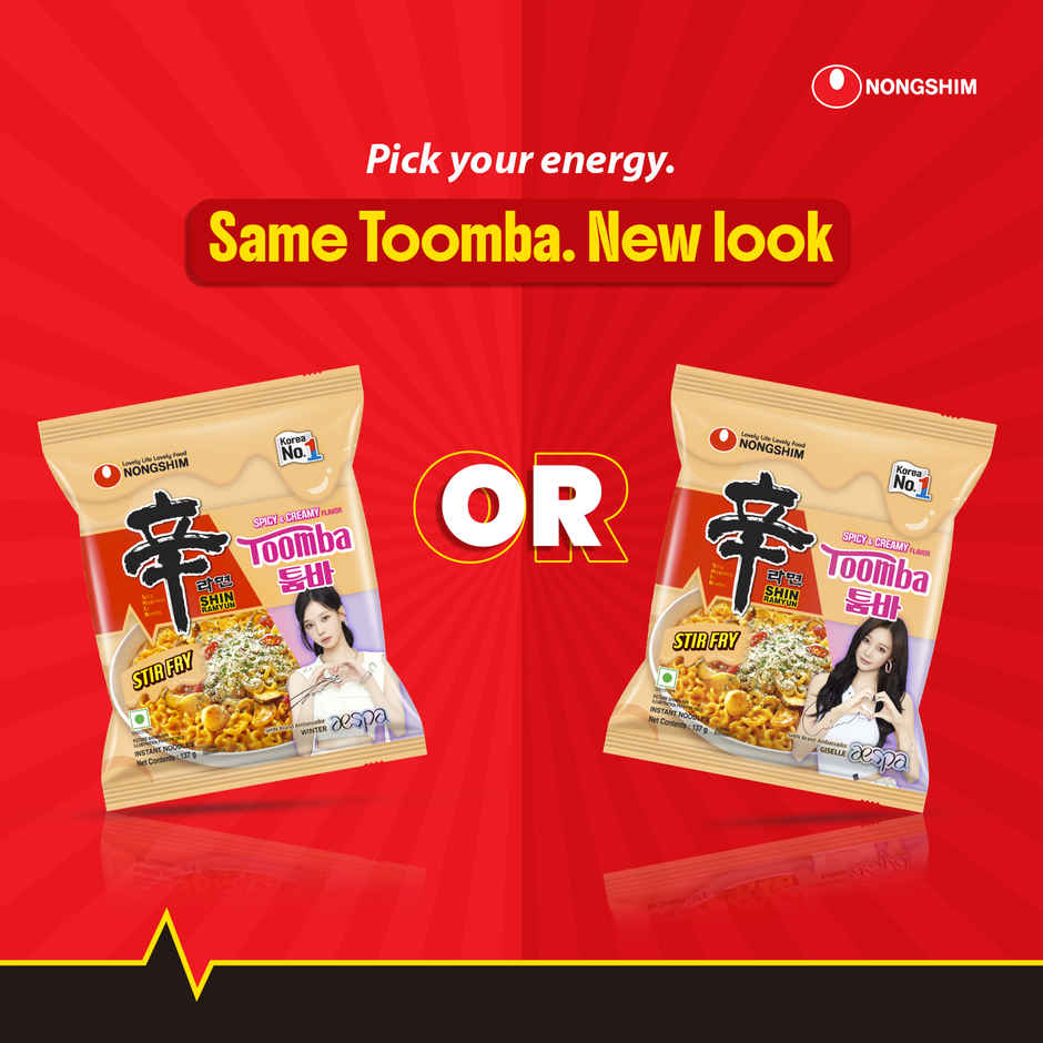 Nongshim Shin Ramyun Stir Fry Toomba - Spicy And Creamy Flavour