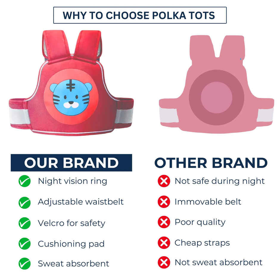 Polka Tots Two-Wheeler Baby Carrier for Kids | Lion