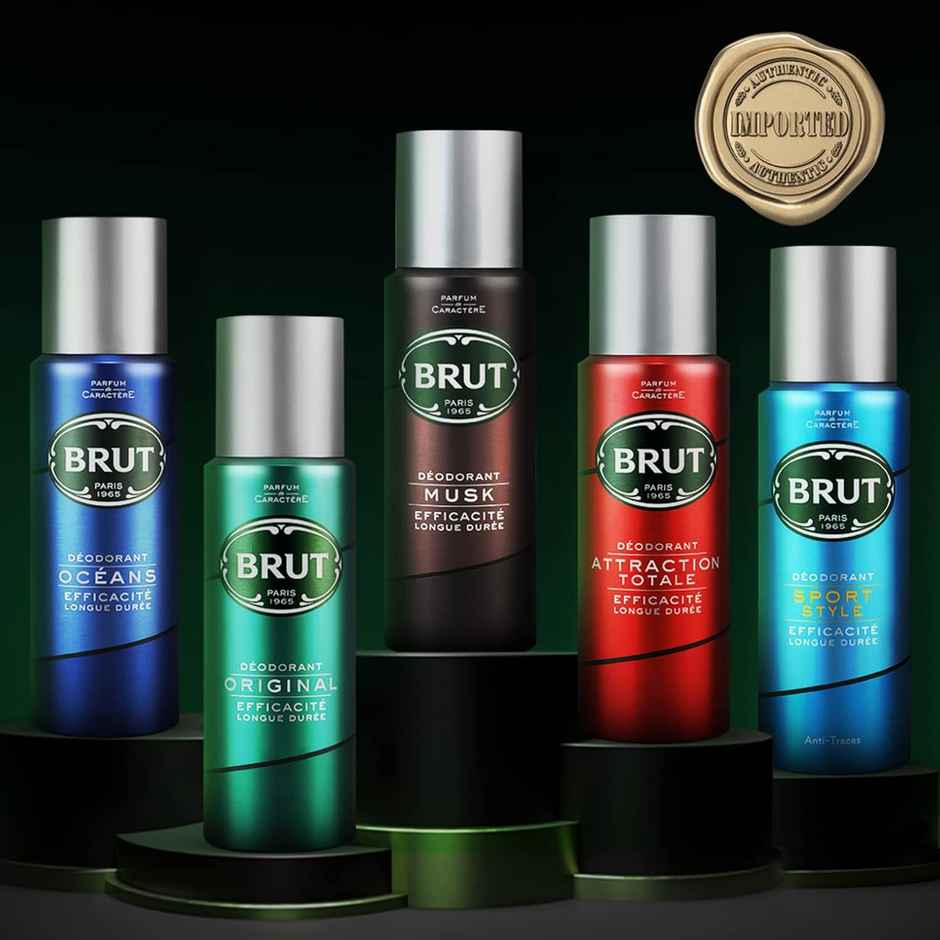 Brut Sport Style Deodorant Spray For Men, Long-Lasting Athletic Fragrance